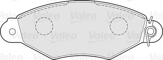 Valeo 301726 - Kit pastiglie freno, Freno a disco autozon.pro