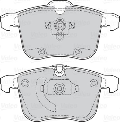 Valeo 302064 - Kit pastiglie freno, Freno a disco autozon.pro