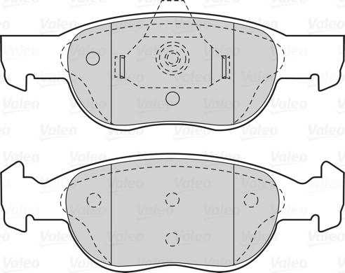 Valeo 302038 - Kit pastiglie freno, Freno a disco autozon.pro