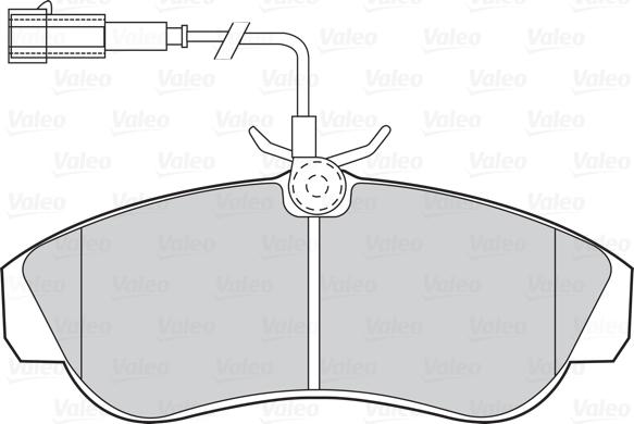 Valeo 670430 - Kit pastiglie freno, Freno a disco autozon.pro