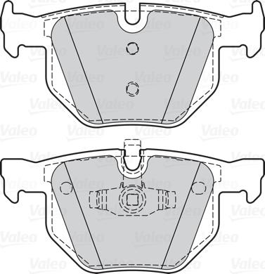 Valeo 302075 - Kit pastiglie freno, Freno a disco autozon.pro