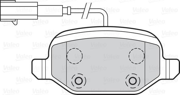 Valeo 302140 - Kit pastiglie freno, Freno a disco autozon.pro