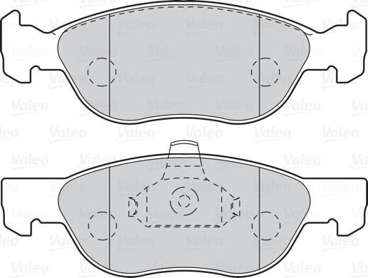 Valeo 302104 - Kit pastiglie freno, Freno a disco autozon.pro