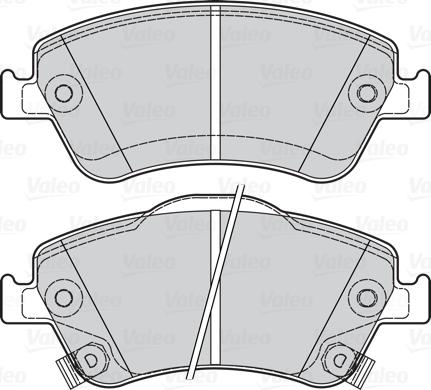 Valeo 302115 - Kit pastiglie freno, Freno a disco autozon.pro