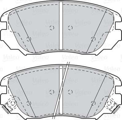 Valeo 302118 - Kit pastiglie freno, Freno a disco autozon.pro