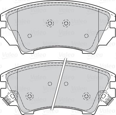 Valeo 302117 - Kit pastiglie freno, Freno a disco autozon.pro