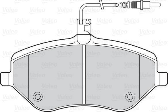 Valeo 302131 - Kit pastiglie freno, Freno a disco autozon.pro