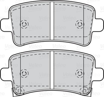 Valeo 302120 - Kit pastiglie freno, Freno a disco autozon.pro