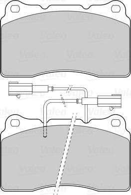 Valeo 302318 - Kit pastiglie freno, Freno a disco autozon.pro