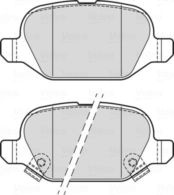 Valeo 302338 - Kit pastiglie freno, Freno a disco autozon.pro