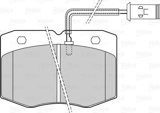 Valeo 302327 - Kit pastiglie freno, Freno a disco autozon.pro