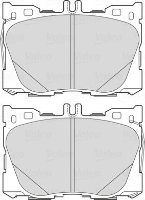 Valeo 302297 - Kit pastiglie freno, Freno a disco autozon.pro