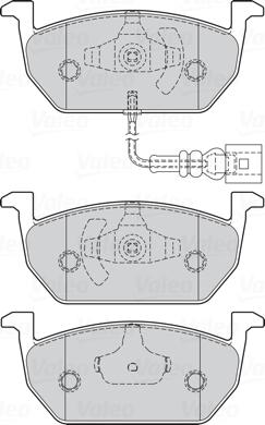 Valeo 302222 - Kit pastiglie freno, Freno a disco autozon.pro