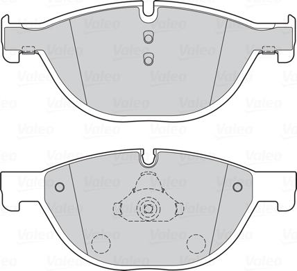 Valeo 302275 - Kit pastiglie freno, Freno a disco autozon.pro