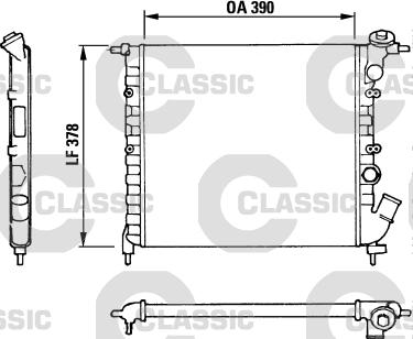 Valeo 316655 - Radiatore, Raffreddamento motore autozon.pro