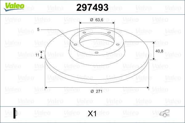 Valeo 297493 - Discofreno autozon.pro