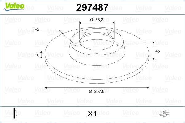 Valeo 297487 - Discofreno autozon.pro