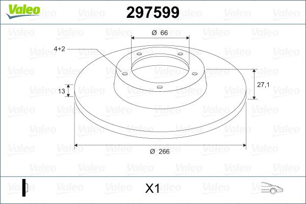 Valeo 297599 - Discofreno autozon.pro