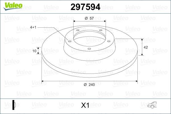 Valeo 297594 - Discofreno autozon.pro