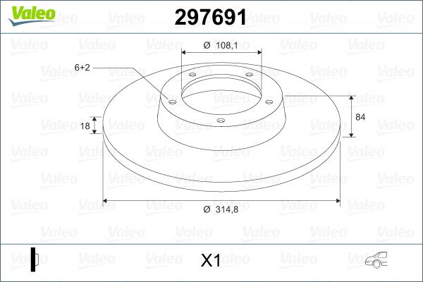 Valeo 297691 - Discofreno autozon.pro