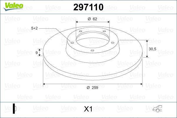 Valeo 297110 - Discofreno autozon.pro