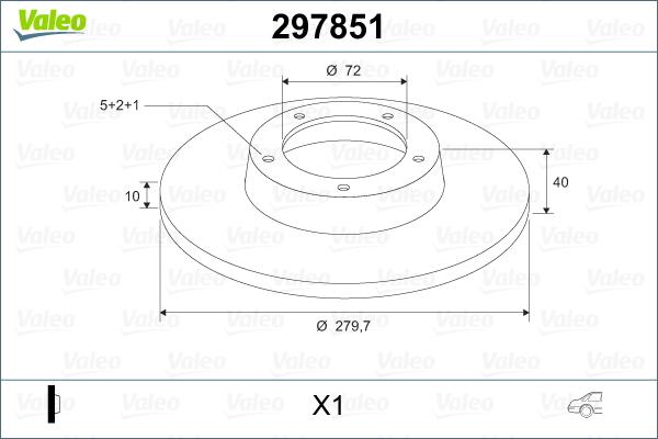 Valeo 297851 - Discofreno autozon.pro