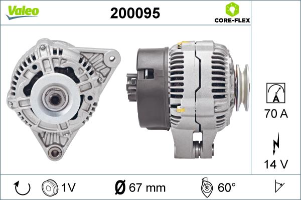 Valeo 200095 - Alternatore autozon.pro