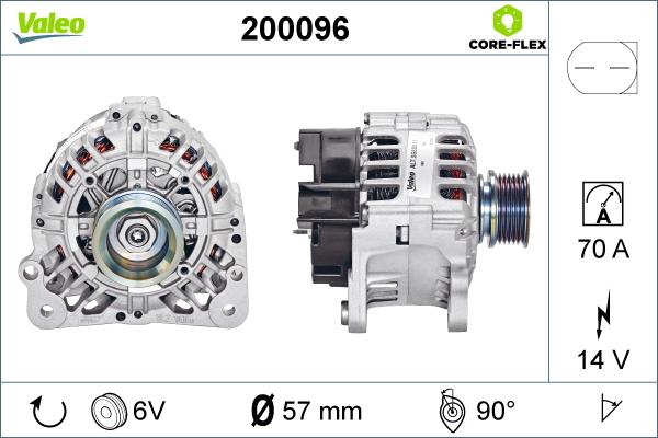 Valeo 200096 - Alternatore autozon.pro