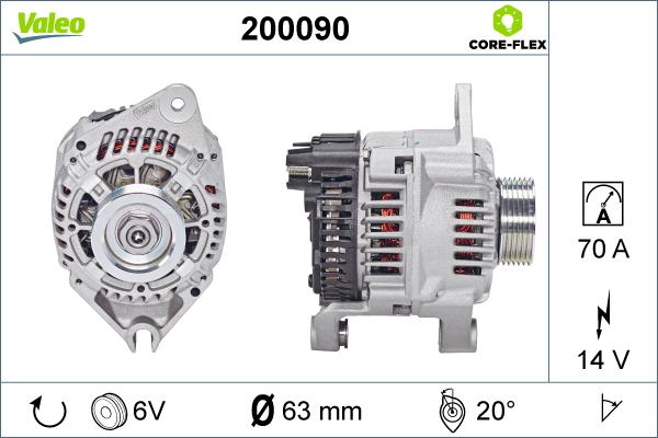 Valeo 200090 - Alternatore autozon.pro