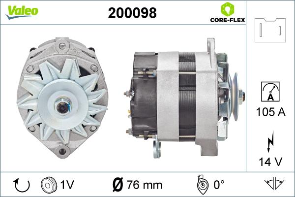 Valeo 200098 - Alternatore autozon.pro