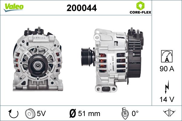 Valeo 200044 - Alternatore autozon.pro