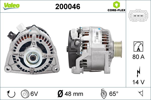 Valeo 200046 - Alternatore autozon.pro