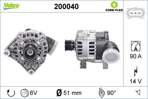 Valeo 200040 - Alternatore autozon.pro