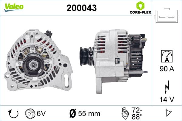 Valeo 200043 - Alternatore autozon.pro