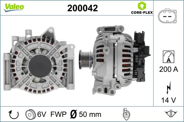 Valeo 200042 - Alternatore autozon.pro