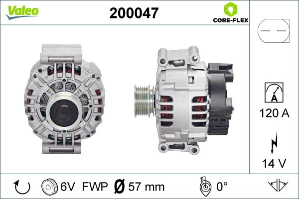 Valeo 200047 - Alternatore autozon.pro