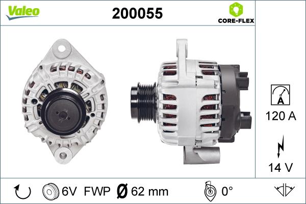 Valeo 200055 - Alternatore autozon.pro