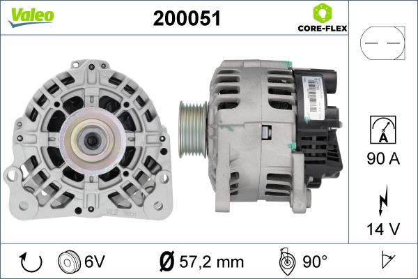 Valeo 200051 - Alternatore autozon.pro