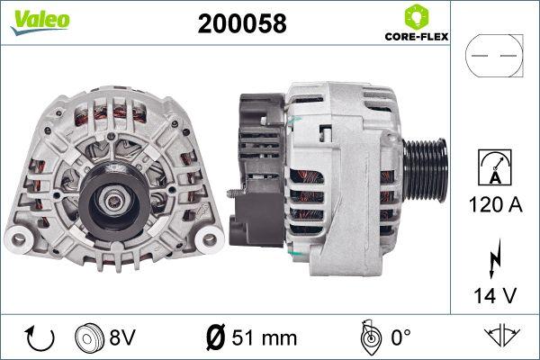 Valeo 200058 - Alternatore autozon.pro