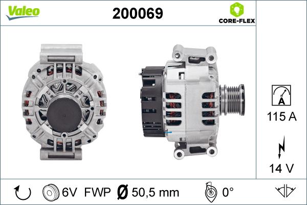 Valeo 200069 - Alternatore autozon.pro