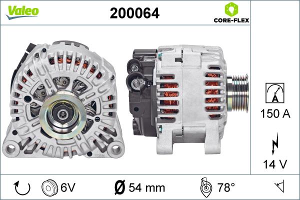 Valeo 200064 - Alternatore autozon.pro