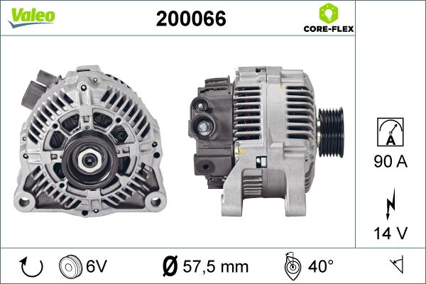 Valeo 200066 - Alternatore autozon.pro