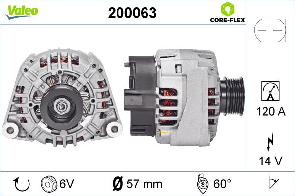 Valeo 200063 - Alternatore autozon.pro