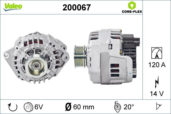 Valeo 200067 - Alternatore autozon.pro