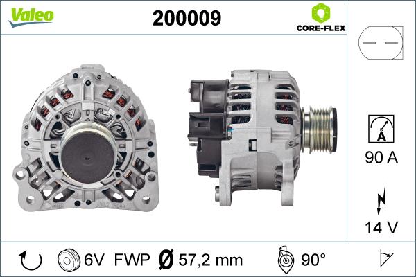 Valeo 200009 - Alternatore autozon.pro