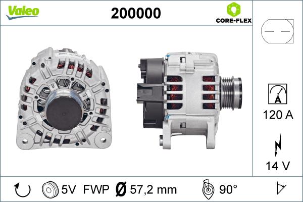 Valeo 200000 - Alternatore autozon.pro