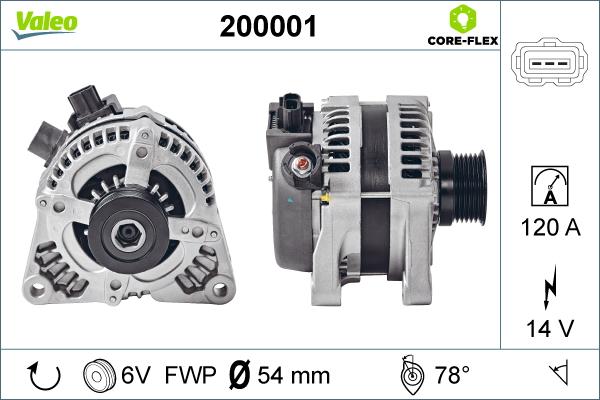 Valeo 200001 - Alternatore autozon.pro