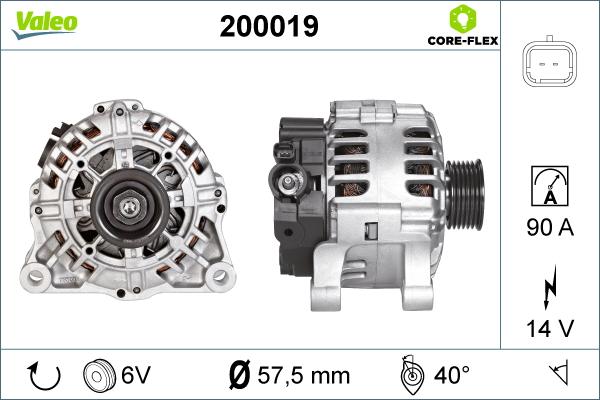 Valeo 200019 - Alternatore autozon.pro