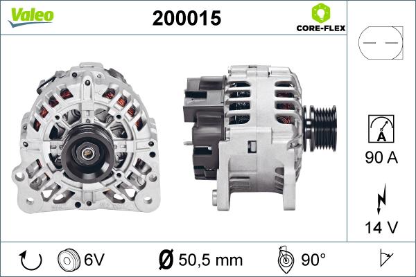 Valeo 200015 - Alternatore autozon.pro