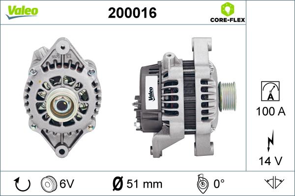 Valeo 200016 - Alternatore autozon.pro